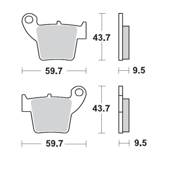 MOTO-MASTER Racing Brake Pads Offroad 094311