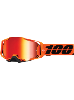 100% Armega Goggles CW2 MIR RD 50005-00012 for Adults - High-Performance Motorcycle Eyewear