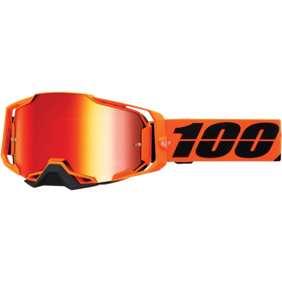 100% Armega Goggles CW2 MIR RD 50005-00012 for Adults - High-Performance Motorcycle Eyewear