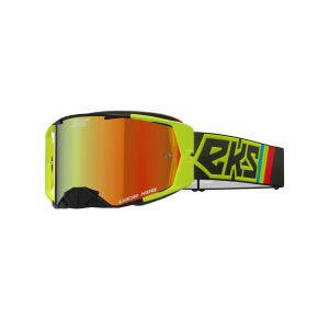 EKS Lucid Goggle Flo Fire - Red Mirror Lens | Premium Motorcycle Goggles