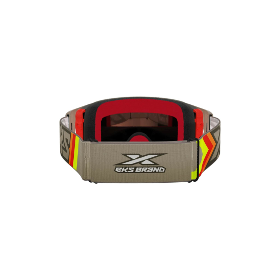 EKS Lucid Goggle Black & Tan - Red Mirror Lens #1