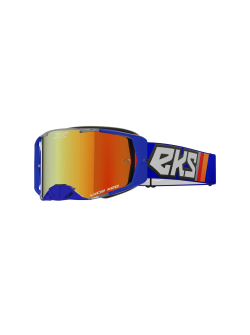 EKS Lucid Goggle True Blue with Red Mirror Lens