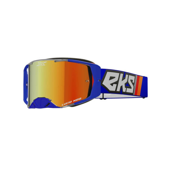 EKS Lucid Goggle True Blue with Red Mirror Lens