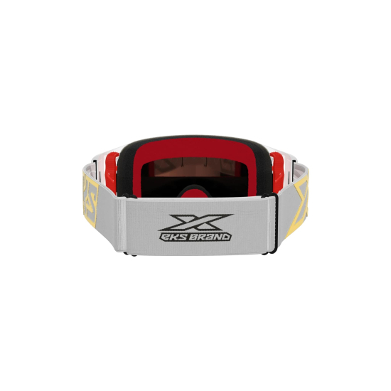 EKS Lucid Goggle White Gold - Gold Mirror Lens #1