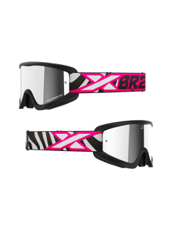 EKS GOX FLAT-OUT MIRROR GOGGLE FLO PINK ZEBRA 067-60365