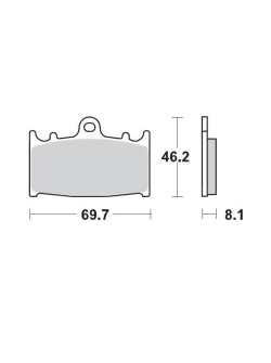 MOTO-MASTER Racing GP SinterPRO Offroad Brake Pads 099912