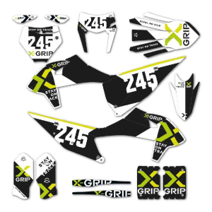 X-GRIP Graphic Kit XG-Design #20 KTM Black/White XG-2220