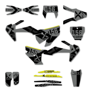 X-GRIP Graphic Kit XG-Design #20 HUSQVARNA grey/mat XG-2222