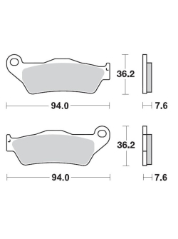 MOTO-MASTER Racing Brake Pads Offroad 093011 for SX Series