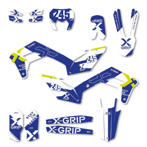 X-GRIP Graphic Kit XG-Design #20 - Blue/White/Mat for SHERCO SE(F) 2017 | XG-2632