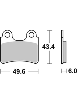 BRAKING Semi-Metallic Brake Pads - Street/Scooter/Off-Road/ATV 1043286 831SM1 FR: 40000092