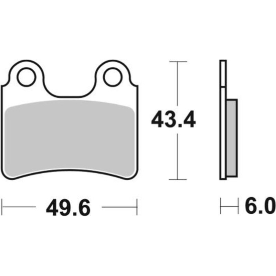 BRAKING Semi-Metallic Brake Pads - Street/Scooter/Off-Road/ATV 1043286 831SM1 FR: 40000092