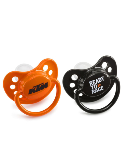 KTM Baby Pacifier Set - Orange & Black (3PW1770700)