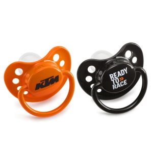 KTM Baby Pacifier Set - Orange & Black (3PW1770700)