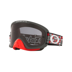 OAKLEY O-FRAME 2.0 PRO MX Goggle 0OO7115 TLD MONOGRAM GUNMETAL RED 711530