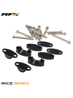 RFX Race Handlebar Riser Kit (22mm * 28.6mm) (Black) Universal Raises 25mm / 30mm / 35mm / 40mm 111071*001 FXHM9012*55BK