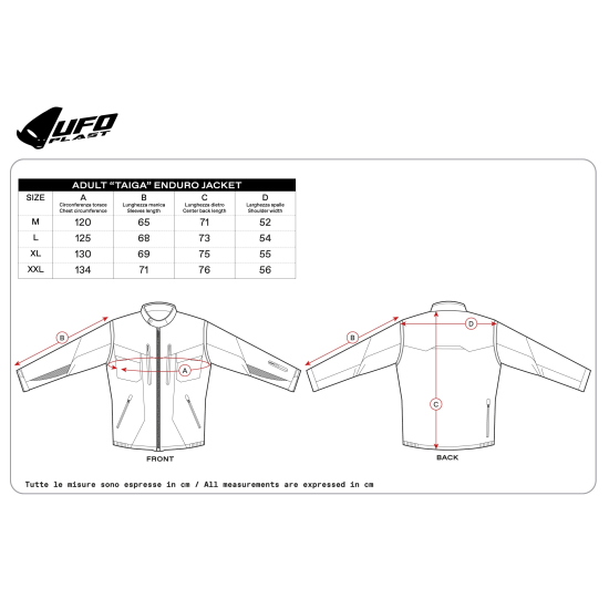 UFO TAIGA ENDURO ZIP-OFF SLEEVES JACKET GC04520 #1