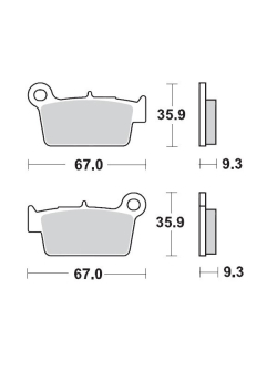 MOTO-MASTER Nitro Sport Brake Pads 094522