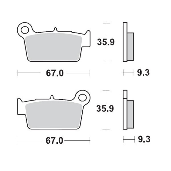 MOTO-MASTER Nitro Sport Brake Pads 094522