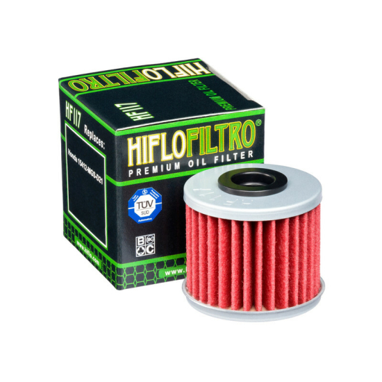 HIFLOFILTRO HF117 Oil Filter for Honda Motorbikes - High Performance & Durable