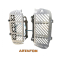 ARTAFON KTM Husqvarna Gas Gas 2024-2023 TBI (NOT TPI) Radiator Guards Compatible with OEM SPAL Fan RG17 F