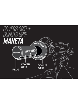 Acerbis Handle Cover Maneta AC 0025423.090 - High-Quality Motorcycle Grip