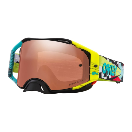 OAKLEY AIRBRAKE MX Goggle 0OO7046 Black on Gold 7046E7