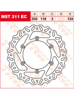 TRW EC Cross Design Brake Rotor FIX WAVE L/R MST311EC