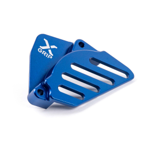 X-GRIP Blue & Black Sprocket Cover/Clutch Slave Protection - XG-2664-00 | High-Quality Motorcycle Parts