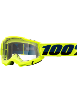 100% Accuri 2 OTG Goggles YL CLR - Ultimate Adult Motocross Eyewear