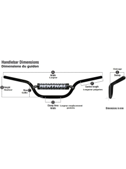 RENTHAL MX/Enduro 7/8" 693 Enduro Handlebar 693-01