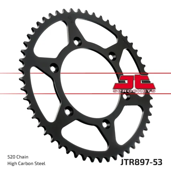 JT SPROCKETS Rear Sprocket 53T 520 JTR897.53