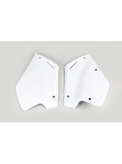 UFO Side Fittings for HONDA CR125-250 Engines (White) HO02673-041