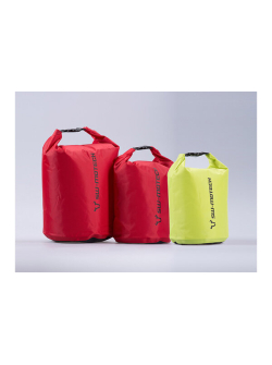 SW-MOTECH Drypack Storage Bag Set - 4/8/13L Waterproof Roll Closure - Yellow/Red