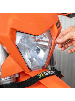 X-GRIP Transparent Headlight Protection Film for KTM EXC(F), XC(F)-W, 2024-