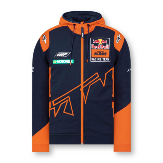 2022 - Red Bull KTM Official Teamline Hoodie (Navy-Orange) - M-151344-2XL