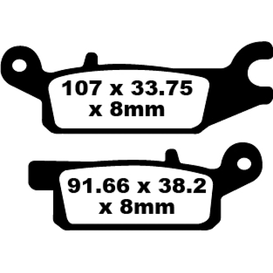 EBC TT Sport Carbon Fusion Brake Pads CARBON TT DIRT FA443TT