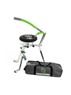 X-GRIP Rabaconda Tyre Mounting Stand - Fits 10'' to 17'' Tyres (Green, Silver) - Model XG-2669